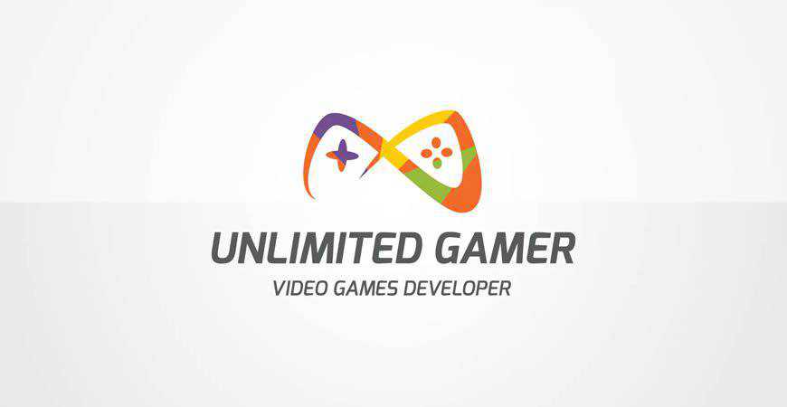 Unlimited Gamer Logo Template gamer video game