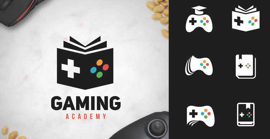 Gaming Academy Logo Template gamer video game