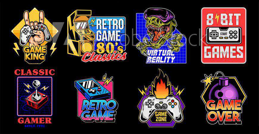 Gamer Mascot & Logo Templates gamer video game