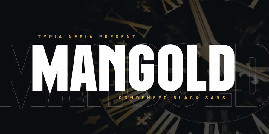 Mangold Bold Condensed Sans Gaming Font Video Games