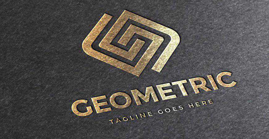 Geometric Letter G logo template