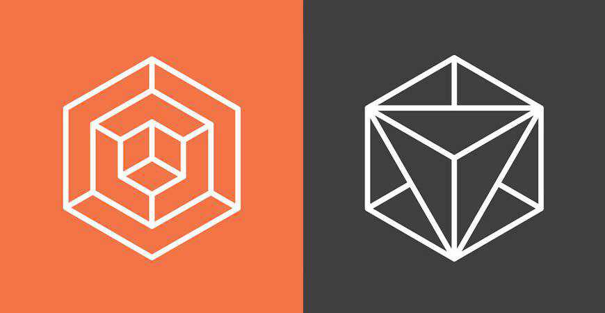 Hexagon Geometric Vector logo template