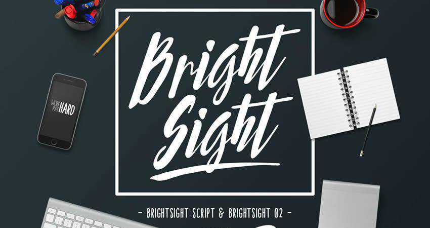 Bright Sight hand-drawn font free