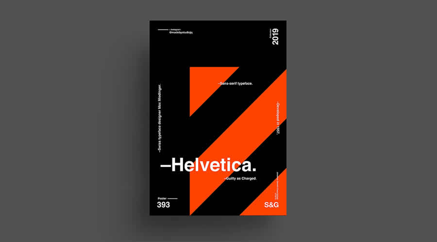 helvetica poster design