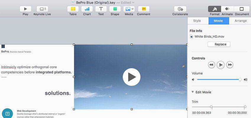 How to Add Video & Music Files in Keynote