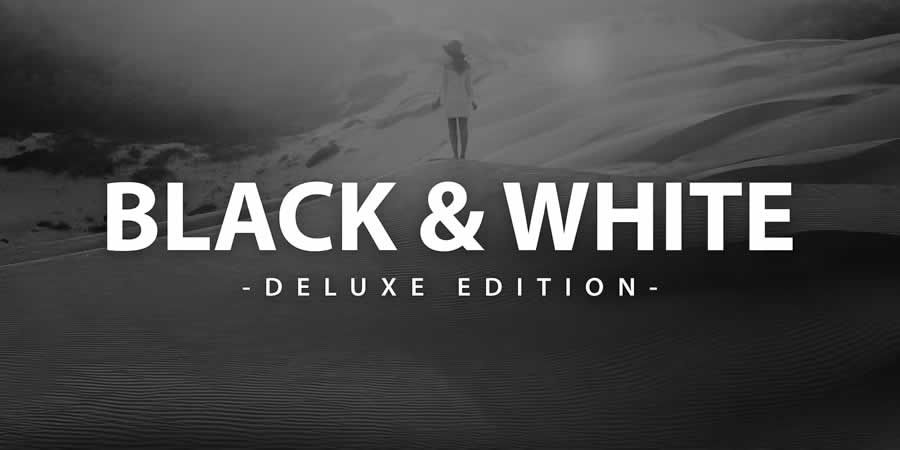 Black & White Deluxe Edition for Lightroom presets addon