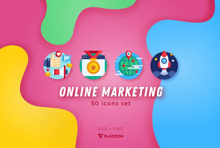 Free Online Marketing & SEO Icon Set (PNG & SVG Formats)