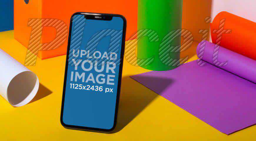 Black iPhone 11 Pro Photoshop PSD Mockup Template
