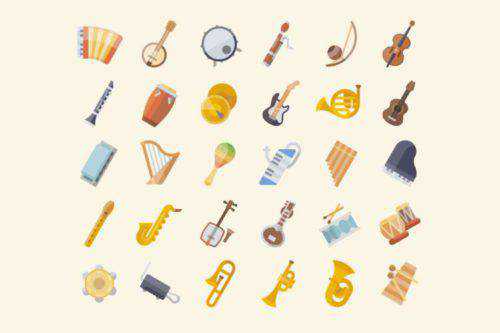 The Free Musical Instrument Icon Set (30 Icons in PNG & SVG Formats)