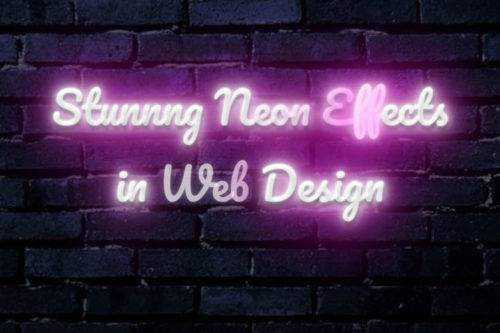 12 Stunning Retro Neon Effects in Web Design