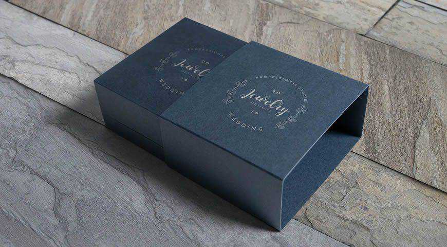 Jewelry Packaging Box Photoshop PSD Mockup Template