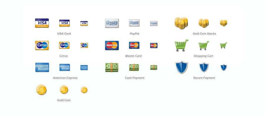 Free eCommerce Payment Icon Set png
