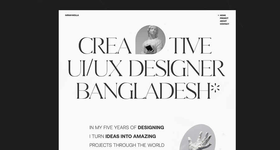 Portfolio & Landing Page Concept Inspiration Web Graphic Design Portfolio