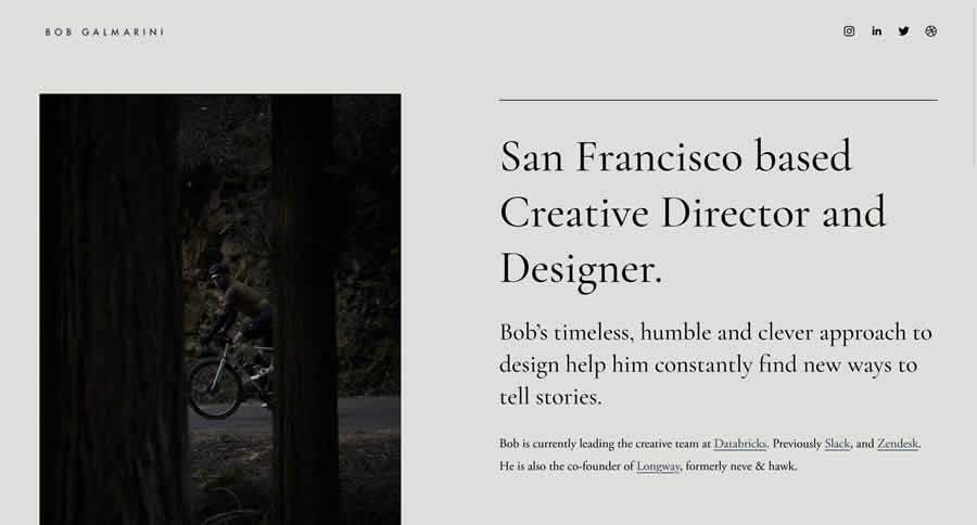 Bob Galmarini  Inspiration Web Graphic Design Portfolio