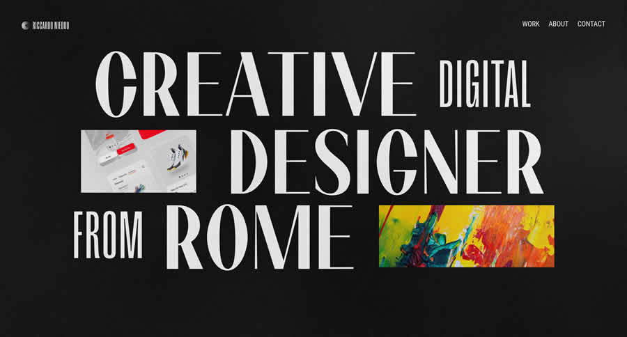 Riccardo Nieddu Inspiration Web Graphic Design Portfolio