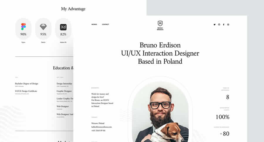 Bruno Erdison Inspiration Web Graphic Design Portfolio