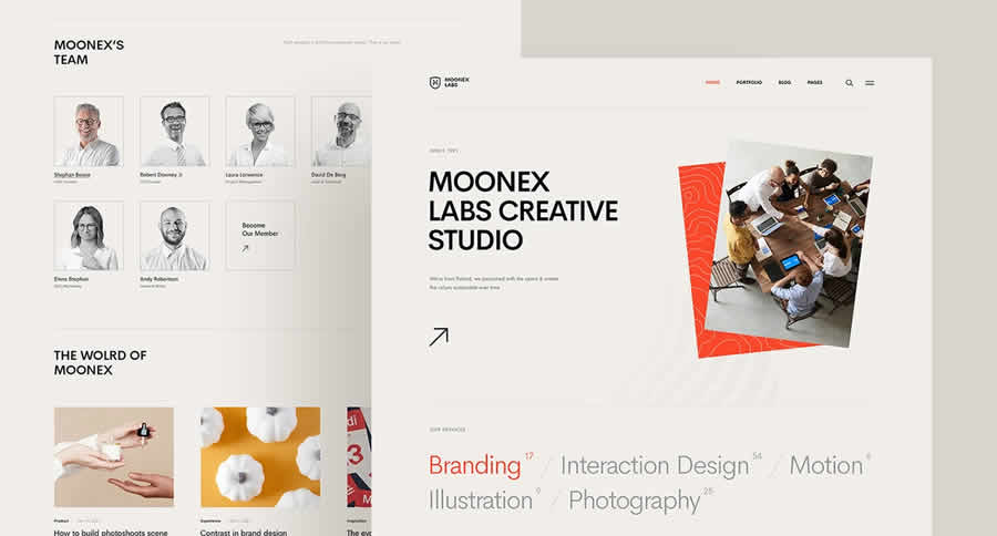 Creative Studio Concept Inspiration Web Graphic Design Portfolio