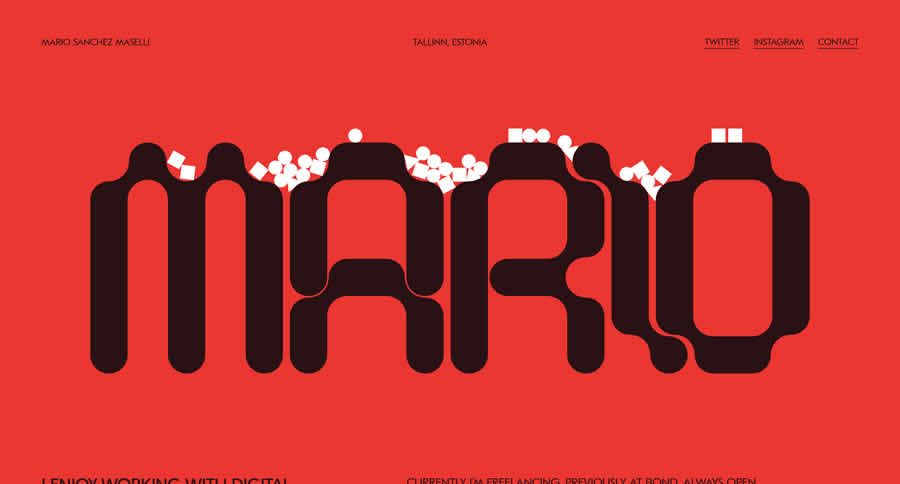 Marios Maselli Inspiration Web Graphic Design Portfolio