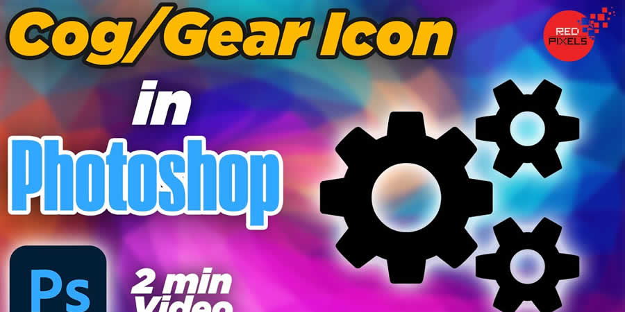 Design COG or Gear Shape Button in Photoshop