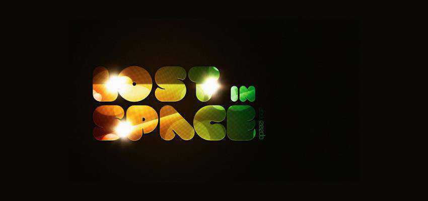 Lost in Space Typography text effect adobe photoshop tutorial