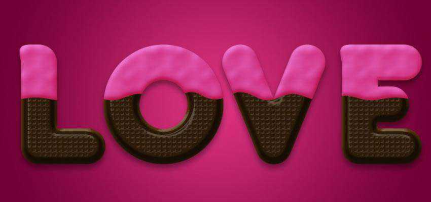 This Valentines themed tutorial will show you how to create a scrumpicous chocolate text effect