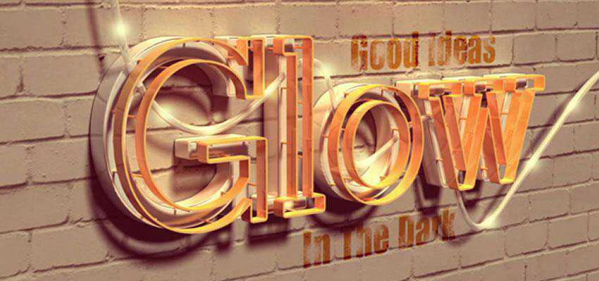 you will be shown how to combine Photoshop with Filter Forge to create a glowing 3D text effect