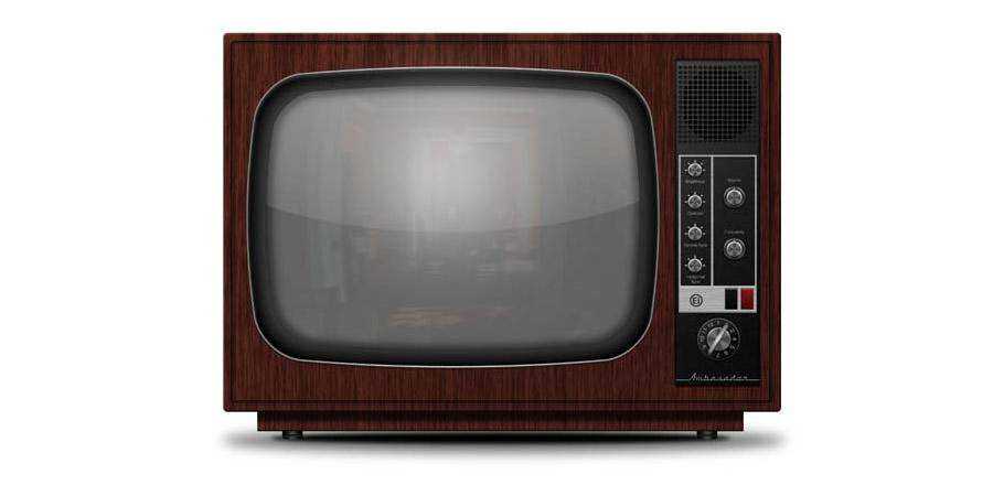 Detailed Vintage TV from Scratch tutorial graphic designers Photoshop