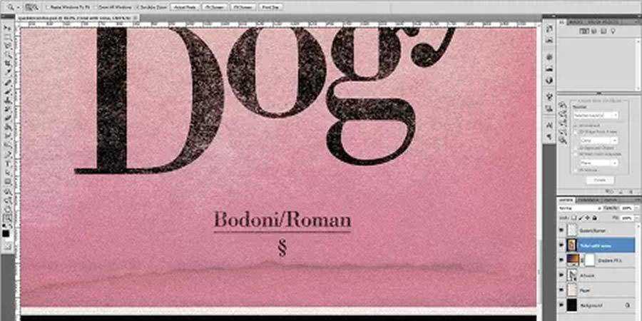 Classic Serif Poster Photoshop tutorial for graphic designers