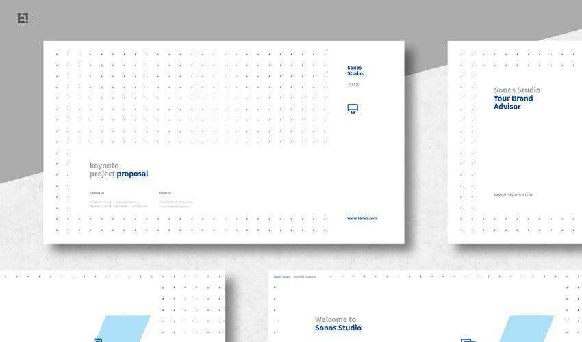 clean PowerPoint business proposal presentation template