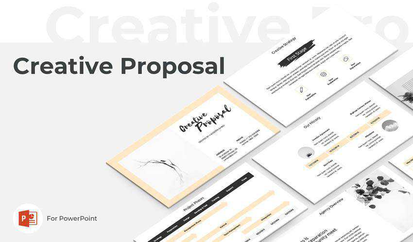 Creative PowerPoint business proposal presentation template