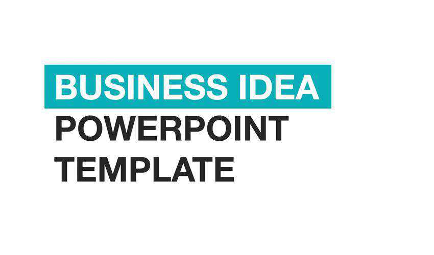 powerpoint business idea presentation template