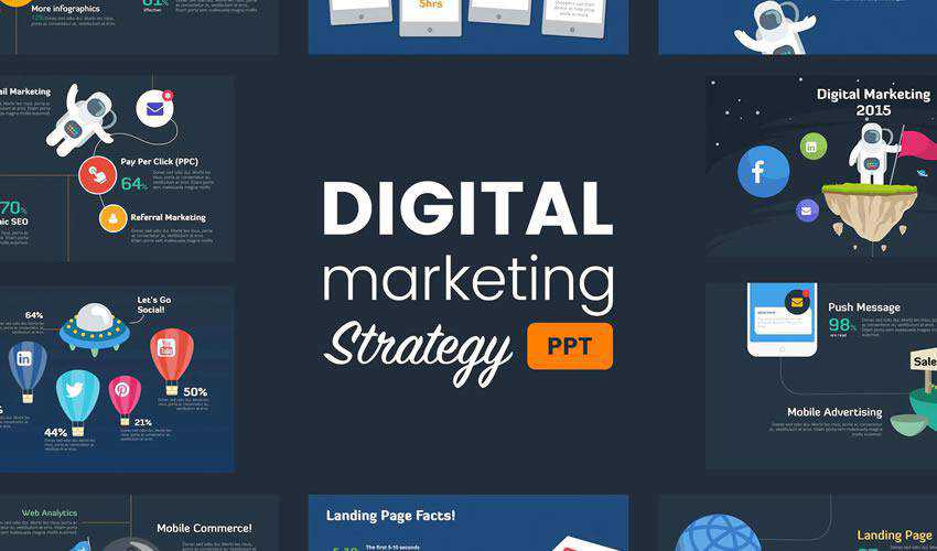 Digital Marketing Strategy PowerPoint business presentation template