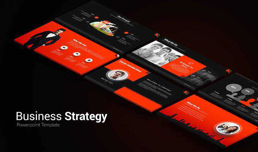 Modern PowerPoint business strategy presentation template