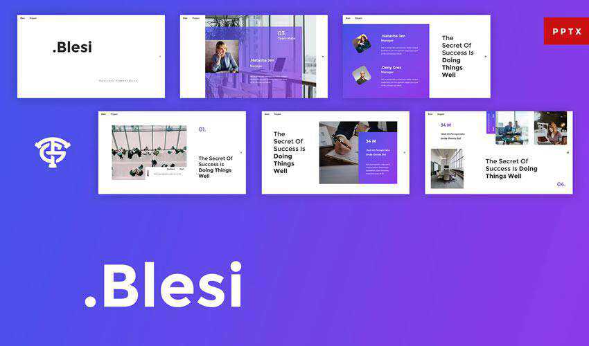 blesi PowerPoint general business multipurpose presentation template