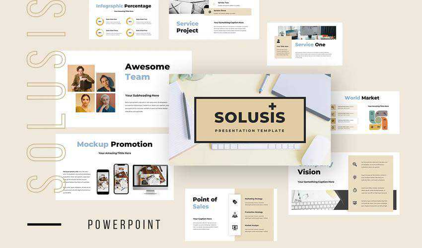 Solusis PowerPoint general business multipurpose presentation template