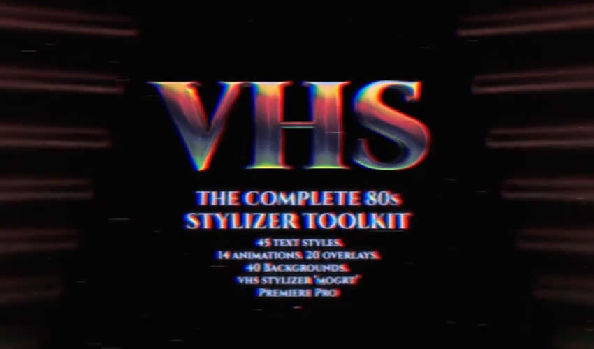 The Complete 80's Title Toolkit for Premiere Pro