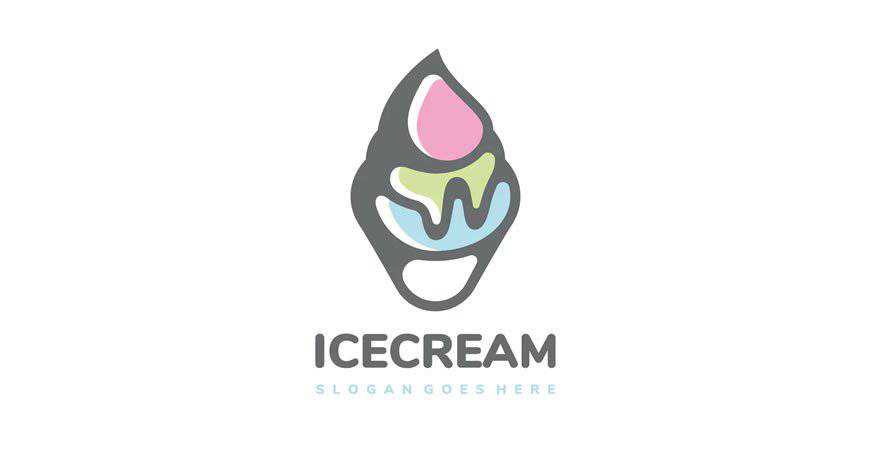 Ice Cream Logo Template restaurant cooking food