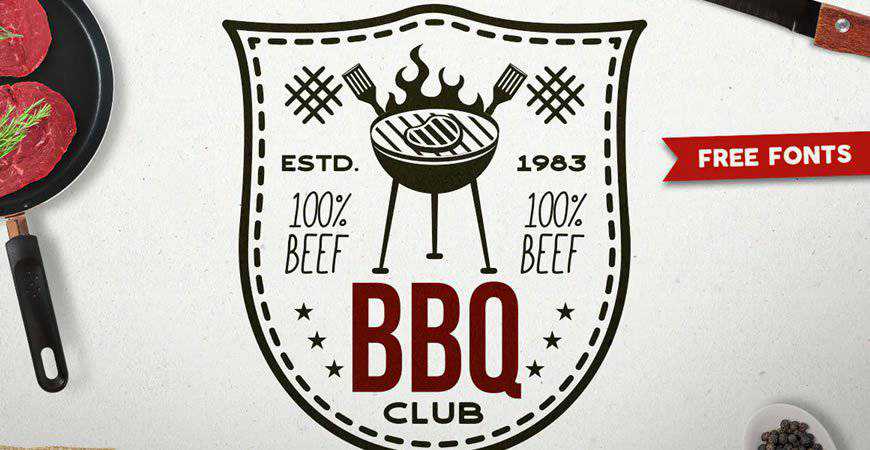 BBQ Club Logo Template restaurant cooking food