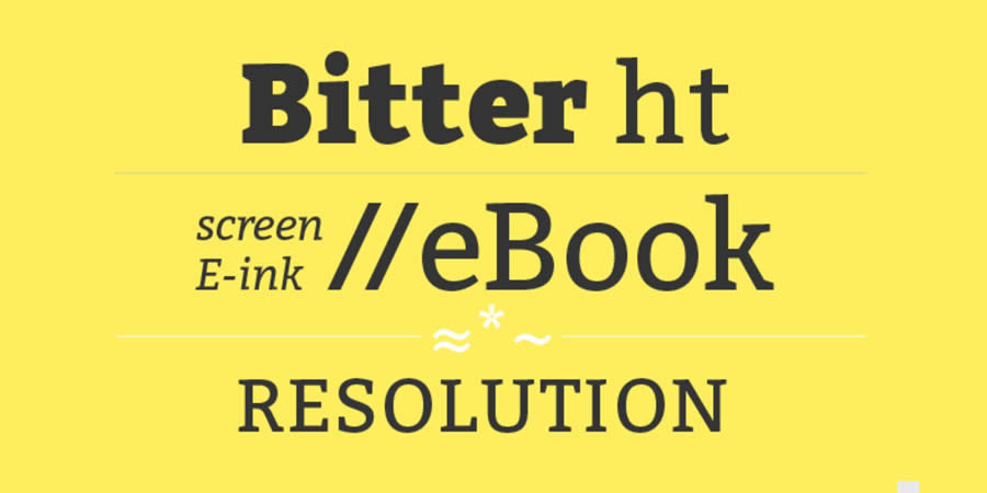 Bitter HT is a top free serif font family for designers