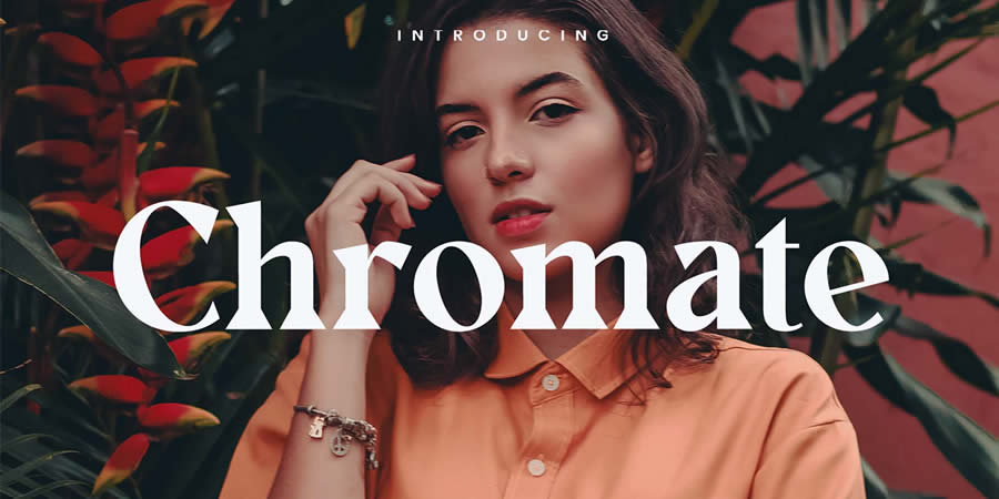 Chromate is a top free serif font family for designers