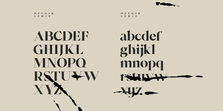 Defgik Serif Font is a top free serif font family for designers