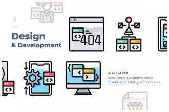 100 Web Design Development icon