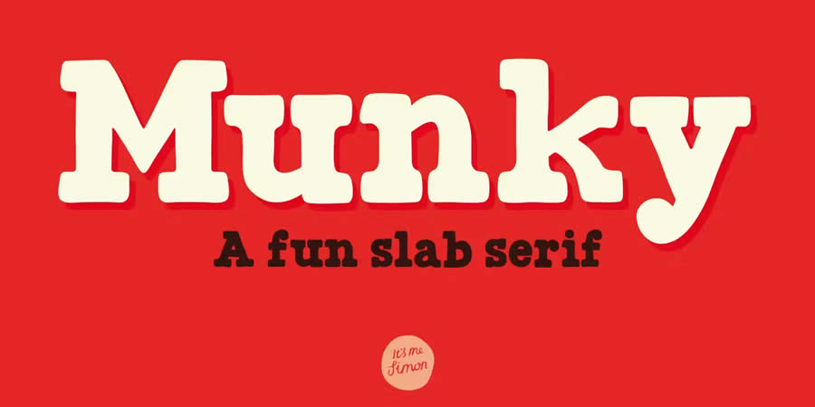 Munky is a top free slab serif font family for designers
