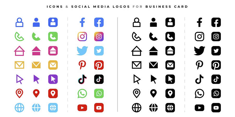 Social Media Logos & Icons Set