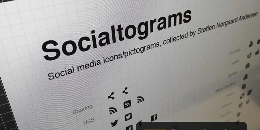 Socialtograms Social Media Pictograms