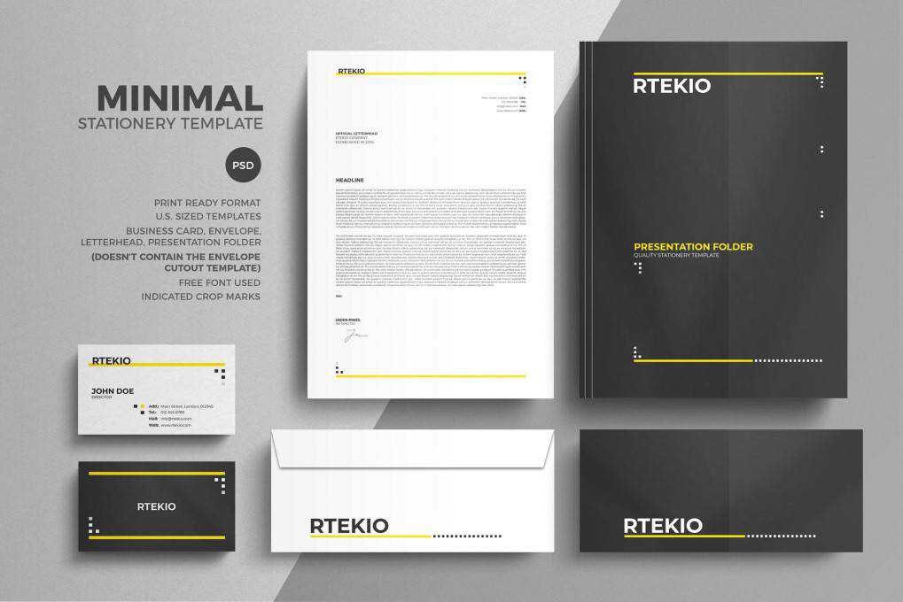 Minimal Corporate stationery business template format