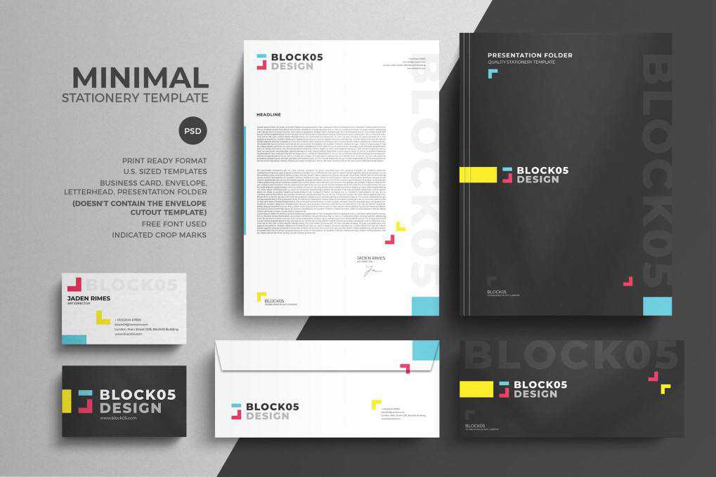 Minimal Corporate Stationery corporate stationery business template format