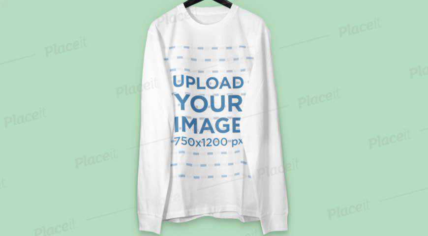Sweatshirt on a Hanger Photoshop PSD Mockup Template
