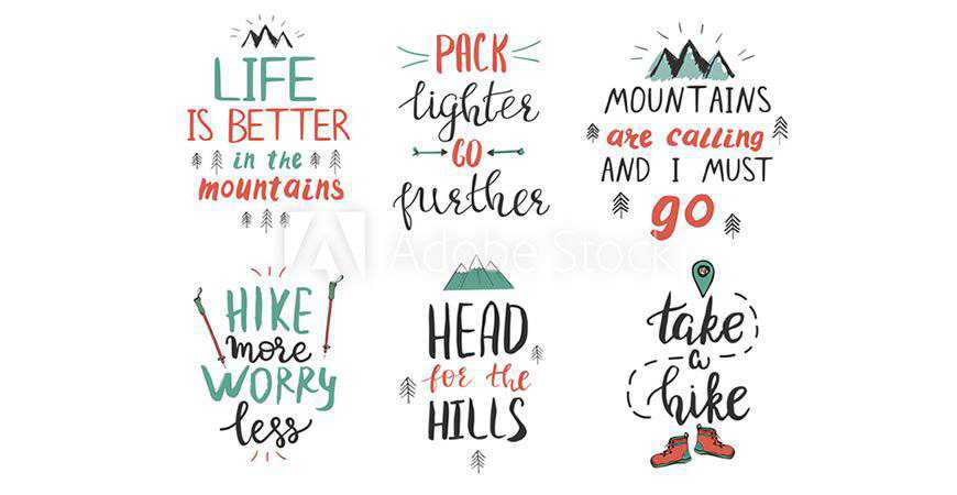 Mountains & Hiking Templates travel holiday vacation