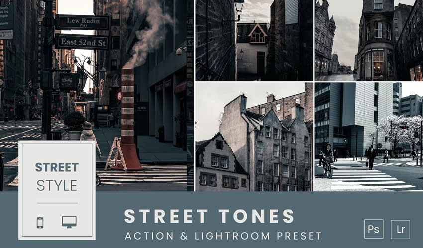 Street Tones Action & Lightroom Preset